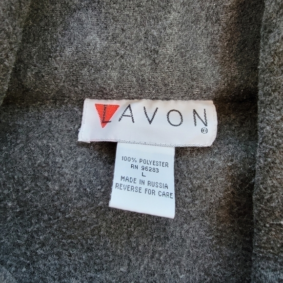 𝅺lavon Gray Fleece Full Zip Vest Size Large - Picture 3 of 7